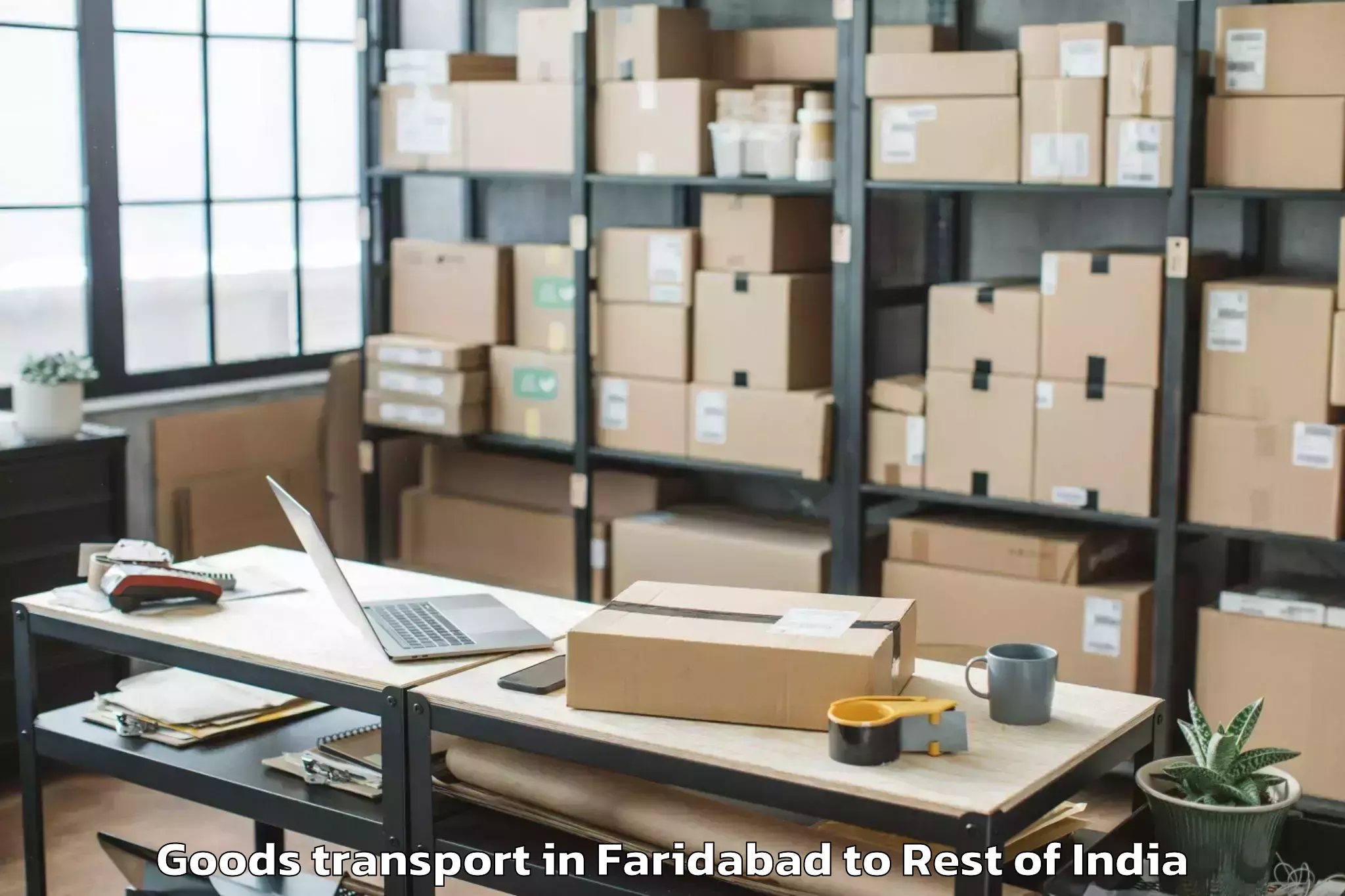 Affordable Faridabad to Munugodu Goods Transport